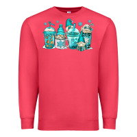 Cardinal winter christmas gnomes coffee cups Premium Sweatshirt - Jasminsmagicworld