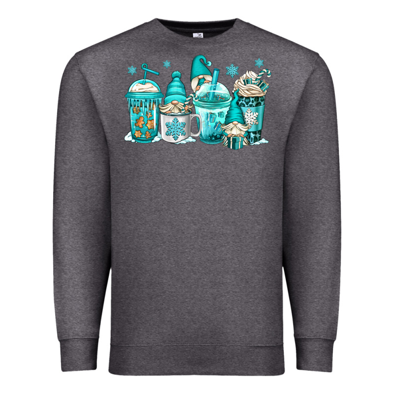 Winter Christmas Gnomes Coffee Cups Premium Sweatshirt by Jasminsmagicworld | Teevron