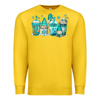 Lemon winter christmas gnomes coffee cups Premium Sweatshirt - Jasminsmagicworld