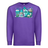 Purple winter christmas gnomes coffee cups Premium Sweatshirt - Jasminsmagicworld
