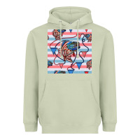 Matcha american flag bass Heavyweight Hoodie - BundleAndBundleShop