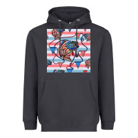 Smoke american flag bass Heavyweight Hoodie - BundleAndBundleShop