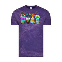 Cloud Purple rainbow coffee cups Vintage Tee - texasbilliewilder