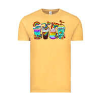 Vintage Mustard rainbow coffee cups Vintage Tee - texasbilliewilder