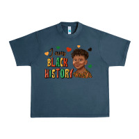Midnight Navy i am black history afro black boy child juneteenth Urban Heavy Tee - texasbilliewilder