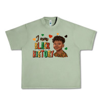 Oil Green i am black history afro black boy child juneteenth Urban Heavy Tee - texasbilliewilder