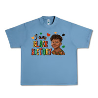 Pebble Blue i am black history afro black boy child juneteenth Urban Heavy Tee - texasbilliewilder