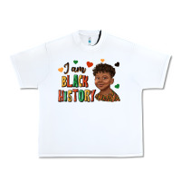 White i am black history afro black boy child juneteenth Urban Heavy Tee - texasbilliewilder