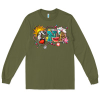 Army Green summer cna Long Sleeve Tee - Zillion Design Studio