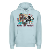 Blue Mist pca patient care assistant western Premium Hoodie - NancyCooperArtShop