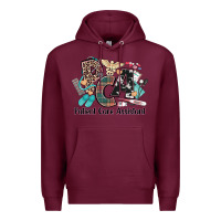 Burgundy pca patient care assistant western Premium Hoodie - NancyCooperArtShop