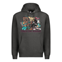 Charcoal Heather pca patient care assistant western Premium Hoodie - NancyCooperArtShop