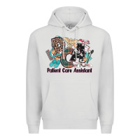 Dove Grey pca patient care assistant western Premium Hoodie - NancyCooperArtShop