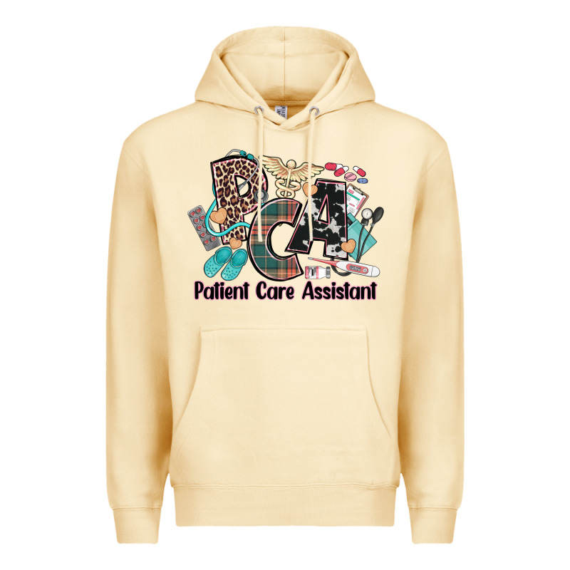 Pca Patient Care Assistant Western Premium Hoodie by NancyCooperArtShop | Teevron