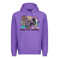 Purple pca patient care assistant western Premium Hoodie - NancyCooperArtShop