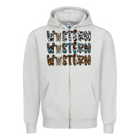 Dove Grey western western western Zipper Hoodie - CowhideDigitalArt