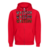Red western western western Zipper Hoodie - CowhideDigitalArt