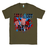 Army Green Let's get lit 4th of july Classic Tee - CowGirlArtShop