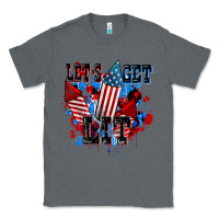 Charcoal Heather Let's get lit 4th of july Classic Tee - CowGirlArtShop