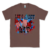 Chestnut Let's get lit 4th of july Classic Tee - CowGirlArtShop