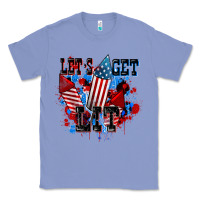 Colony Blue Let's get lit 4th of july Classic Tee - CowGirlArtShop