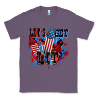 Lavender Let's get lit 4th of july Classic Tee - CowGirlArtShop