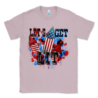 Lilac Let's get lit 4th of july Classic Tee - CowGirlArtShop