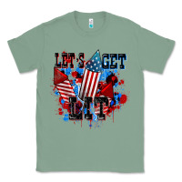 Sage Let's get lit 4th of july Classic Tee - CowGirlArtShop
