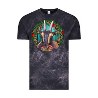Cloud Black Dark Goat Christmas Vintage Tee - RanaPortraitStore