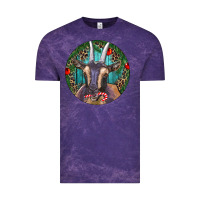 Cloud Purple Dark Goat Christmas Vintage Tee - RanaPortraitStore