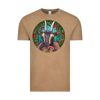 Vintage Coffee Dark Goat Christmas Vintage Tee - RanaPortraitStore