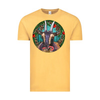Vintage Mustard Dark Goat Christmas Vintage Tee - RanaPortraitStore