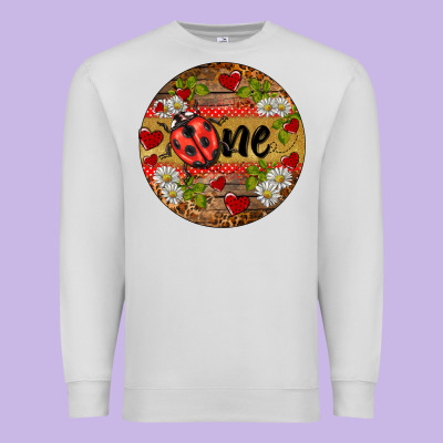 Ladybug One Ornament Premium Sweatshirt Designed By Barkaloodesign