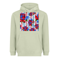 Matcha patriotic roses Heavyweight Hoodie - BundleAndBundleShop