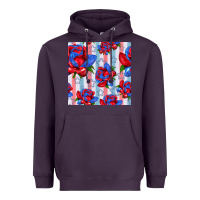 Plum patriotic roses Heavyweight Hoodie - BundleAndBundleShop