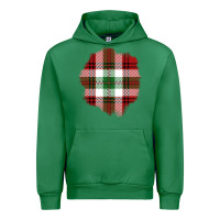 Emerald Christmas Tartan Patch Urban Hoodie - BundleAndBundleShop