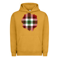 Pigment Peanut Butter Christmas Tartan Patch Urban Hoodie - BundleAndBundleShop