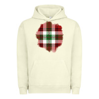 Pigment Pistachio Christmas Tartan Patch Urban Hoodie - BundleAndBundleShop