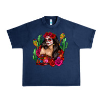 Navy mexico girl Urban Heavy Tee - Zillion Design Studio