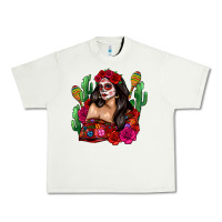 Pistachio mexico girl Urban Heavy Tee - Zillion Design Studio
