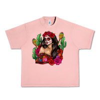 Salmon mexico girl Urban Heavy Tee - Zillion Design Studio