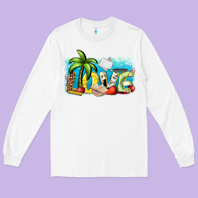 Love Summer Teacher Long Sleeve Tee Designed By Zillion Design Studio