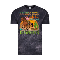 Cloud Black raising hell with the hippies and the cowboys Vintage Tee - texasbilliewilder