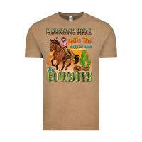 Vintage Coffee raising hell with the hippies and the cowboys Vintage Tee - texasbilliewilder