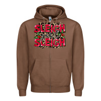 Chestnut Sleigh Girl Sleigh Zipper Hoodie - FaDigitalArtStudio