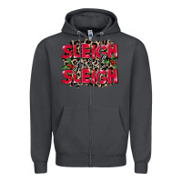 Smoke Sleigh Girl Sleigh Zipper Hoodie - FaDigitalArtStudio