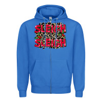 True Royal Sleigh Girl Sleigh Zipper Hoodie - FaDigitalArtStudio