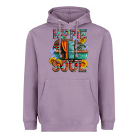 Lavender hippie soul with caravan and flowers Heavyweight Hoodie - Artiststas