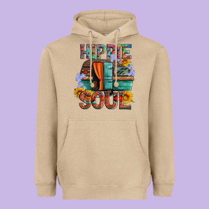 Hippie Soul With Caravan And Flowers Heavyweight Hoodie Designed By Artiststas