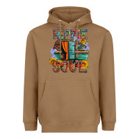 Toasted Coconut hippie soul with caravan and flowers Heavyweight Hoodie - Artiststas